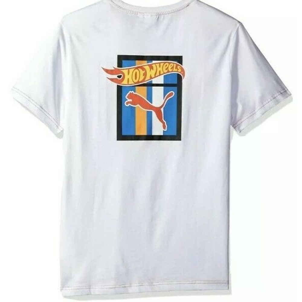 PUMA Men's X HOT Wheels TEE, White, XL